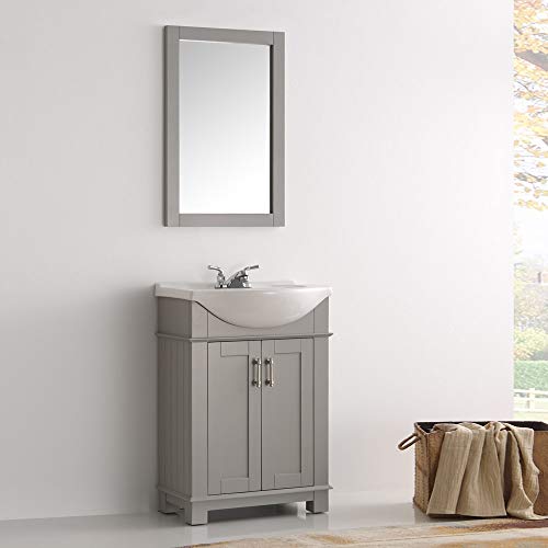 Fresca FVN2302GR-CMB Hartford 24" Gray Traditional Bathroom Vanity