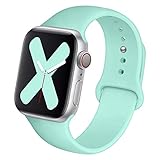 Misker Sport Band Compatible with Watch 42mm 38mm 40mm 44mm,Soft Silicone Strap Replacement Wristbands Compatible with Watch Sport Series 4/3/2/1
