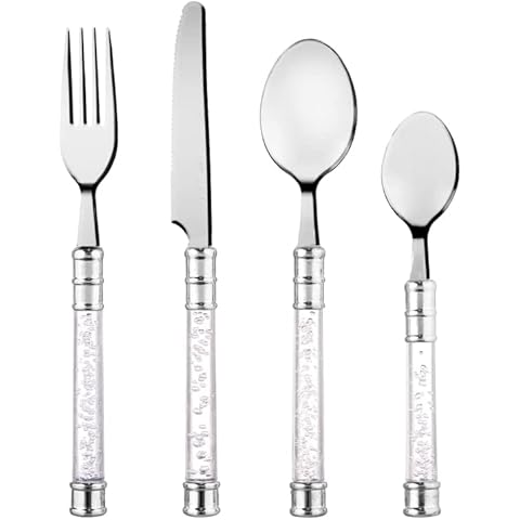 RA-HOMESTORE® New Simply Everyday Bubble Stainless Steel Cutlery Set 16pc - Clear Cover