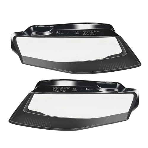 Paire de lentilles de phares avant premium pour Audi A4 B8 finition cristal