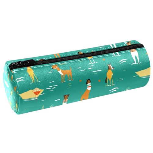 Astuccio estetico Scatola di matite Ombrello di birra del cane del pugile Piccolo sacchetto della matita