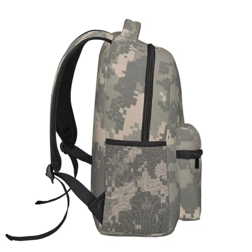 Mochila camuflaje digital ligera para evitar dolor de espalda 3