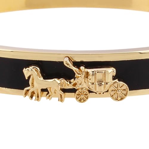 Coach Horse & Carriage Enamel Hinge Bracelet3