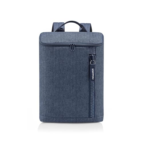 Overnighter-Backpack M Reisenthel sac à dos haut de gamme Herringbone Dark Blue pour femme