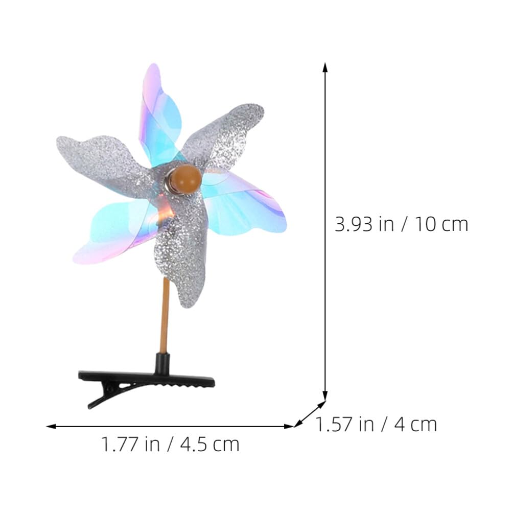 Amazon.com : Baluue 12pcs Glitter Windmill Hair Clips for 