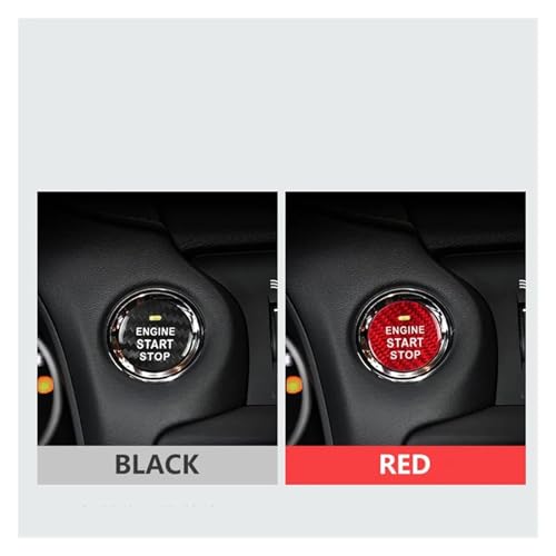 Sticker bouton start stop carbone Lexus IS pour personnaliser l'intérieur auto - 4