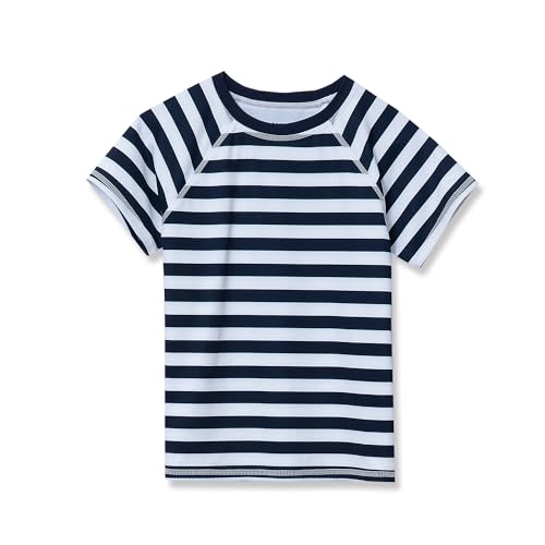 Image of Lands' End Girls Slim Short Sleeve Crew Neck UPF 50 Swim Rash Guard