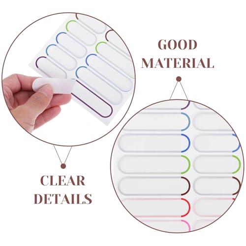 jojofuny 20 Sheets Waterproof Self-Adhesive Name Tags with Writable Surface and Heat Resistant PVC Material for School Supplies and Daycare Bottles, Versatile Labels for Daily Life - Image 3
