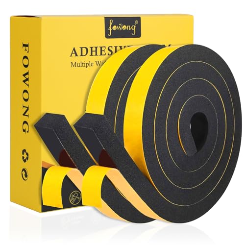 fowong Selbstklebend Schaumstoffband 25mm(B) x20mm(D)/4m -Abnehmbarer...