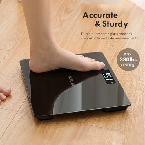 NUTRI FIT Digital Bathroom Scale for Body Weight, Bath Scale for Accurate Weight Watching with Large LCD Display, Most Accurate for The Elderly Safe Home Use, 330 lbs - Image 4
