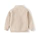 JAYPEIER Toddler Boys' Cotton V-Neck Knitted Sweater for Fall and Winter (US, Age, 5 Years, 6 Years, Beige)