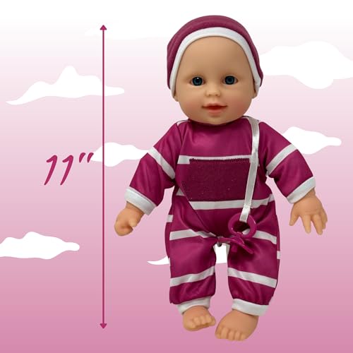 Image of The New York Doll Collection 11 Inch Soft Body Baby Doll In Gift Box - Baby Doll Toy For Kids, Boys, Girls And Toddlers With Pacifier Accessory & Blanket Included