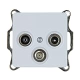 UNITEC 42031L SAT/gniazdo antenowe, Genua, ultrabiałe