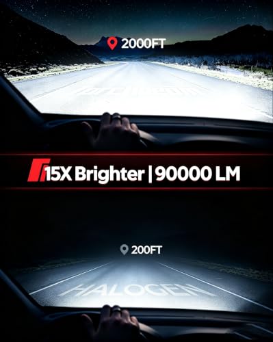 Image of Torchbeam 9007 /HB5 LED Fog Light, 90,000LM Brighter, 6500K Eye-Protection White, Quick Installation, 15X Brighter, Pack of 2
