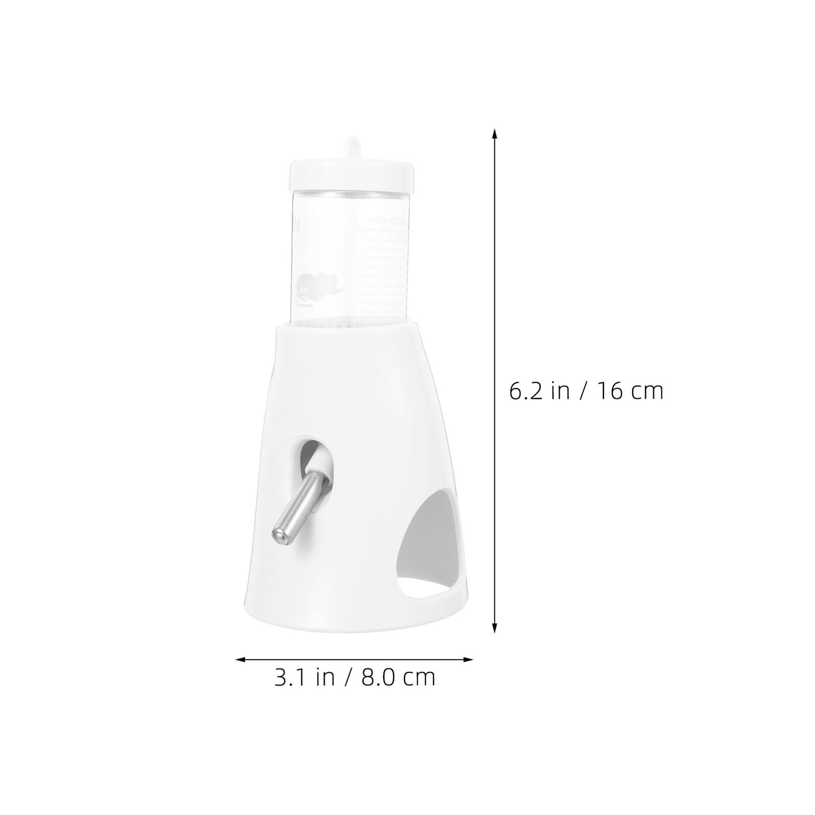 3 Piezas Fuente de Agua para Mascotas Unidades con Cuentas Rodantes Botella de Agua Vertical para Hámster Conejo Ardilla Chinchilla y Marmota para Hámster