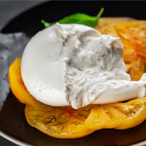 qGlobal WishrC^AY u[^ `[Y 100g ① ? T_G߂̃t[cCɍœK Italian Burrata Cheese 100g ? Perfect for Salads Seasonal Fruits and Win