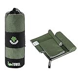 4Monster 3 Size Microfiber Camping Towels at 1 Pack,Fast Drying Beach Travel Towel Ultra...