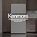 Kenmore 33 in. 20.5 cu. ft. Capacity Refrigerator/Freezer with Full-Width Adjustable Glass Shelving, Humidity Control Crispers, ENERGY STAR Certified, White