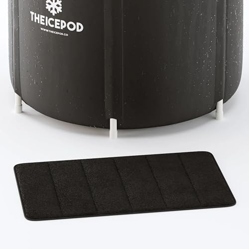 Image of The Pod Company Cold Plunge Ice Bath Bundle - 84-Gallon Portable Ice Pod with Insulated Lid, 18 Reusable Ice Bricks & Cleaning Kit for Home Recovery & Wellness