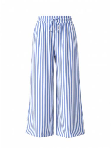 Image of Acelitt Women Drawstring Elastic Waist Wide Leg Pants with Pockets, S-XXL