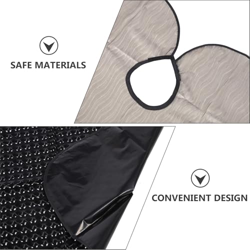Capas para teñir el cabello Tofficu protectoras de plástico para tinte y corte de pelo unisex 7