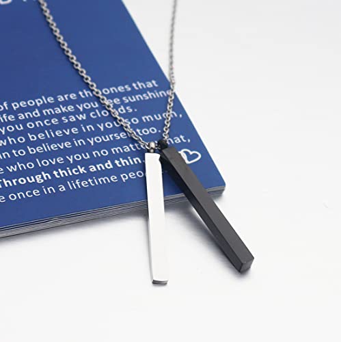 Ankiyabe Through Thick and Thin Necklace Sisters Best Friend Friendship Gift Couples Necklace Bridesmaid Tribe BFF Gift3