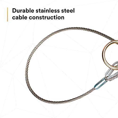 Image of 3M DBI-SALA 5900551 Anchorage Connector, 6' Cable Tie-Off Adaptor, Pass-Thru Type, Silver