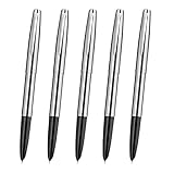 5pcs JINHAO 911 Stainless Steel EF Nib Classic Fountain Pens Set Of 5