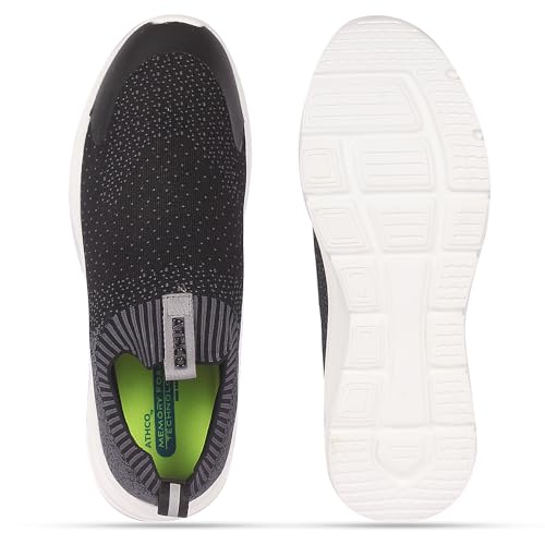 Image of ATHCO Mens Plano Memory Foam Comfort Shoes|Running|Walking|Training|Gym|Jogging|Sneaker|Athletic|Slipon|Flexible|Lightweight|Dailyuse|Sports|Casual|ExtraSoft|Fitness