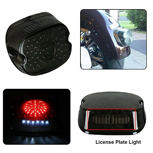 Feu de freinage arrière à LED profil bas résistant vibrations Harley - 5