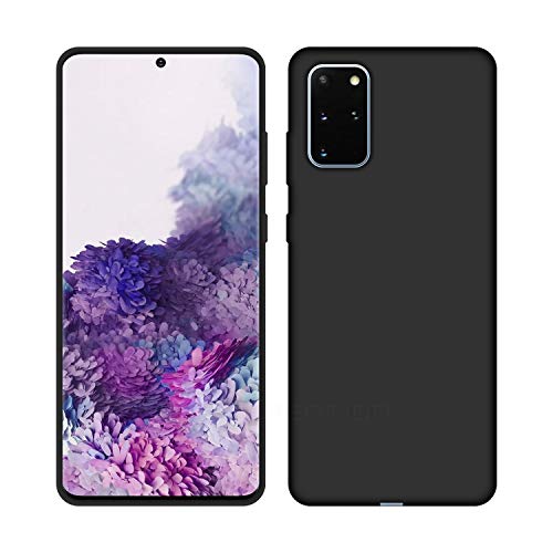 Image of Case Creation Luxurious OG Series for Samsung Galaxy S20+ Case Cover,Anti-Dirty Slim Case Frosted Matte Cute Candy TPU Raised Bezel (Splash of Color) Back Cover for Samsung S20+ -Black