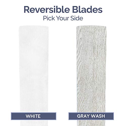 Prominence Home Espy, 52 Inch Flush Mount Contemporary Indoor Led Ceiling Fan With Light, Remote Control, 3 Modern Dual Finish Blades, Reversible Motor - 51463-01 (Bright White) #TOP3