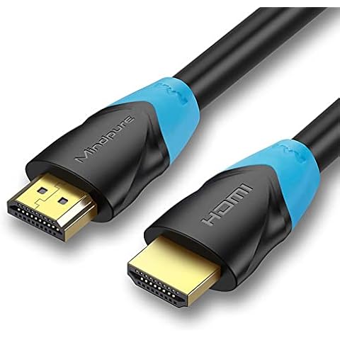 4K HDMI Cable 10FT, Seminer HDMI 2.0 High Speed 18Gbps 3M Long Cable 4K 60Hz HDR 3840p 2160p 3D HDCP PVC HDMI Cord Connector Compatible for Monitor Projector UHD TV PC Xbox PS4 (Black) Cover