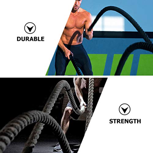 Corda De Fitness Pular Corda Ponderada Cordas De Batalha De Treino Corda De Exercício Exercícios Pul