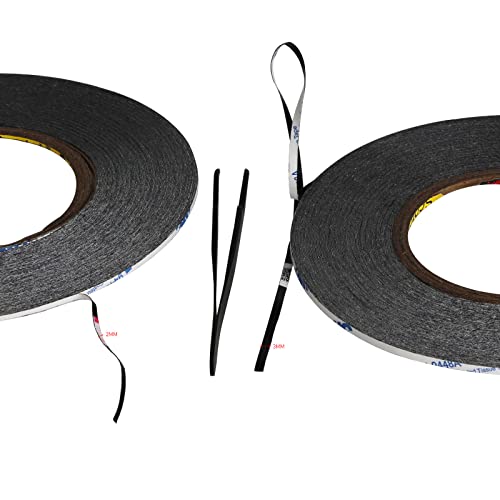 Image of Kaisiking 2pcs 2mm x 50M LCD Repair Tape Phone Screen Adhesive Tape LCD Touch Screen Repair Tape with 1 Tweezers for Cell Phone, iPad, Tablets, Laptops, LCD Screen