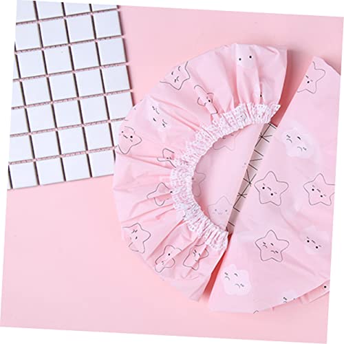 Hemoton 2Pcs Shower Hats For Adults Reusable Shower Hat Washable Shower Cap Hair Caps For Women Womens Shower Caps Shower Caps For Kids Hair Protective Caps Pvc Shower Cap Bathing Cap Miss #TOP3