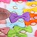 Clipband Puppy Dogs Hair Barrettes Bows with Rubber Bands,Hair Accessories Bow Pet Grooming Cute Pet Small Hair Bowkno (60pcsStyle A)