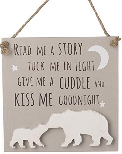 Léame a Story, Tuck Me in Tight, Give Me A Cuddle and Kiss Me Goodnight - Adorable cartel decorativo para dormitorio de niños y guardería Cover