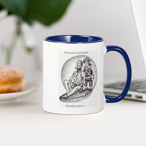Taza de cerámica Don Quixote y Sancho 11 oz miniatura 4