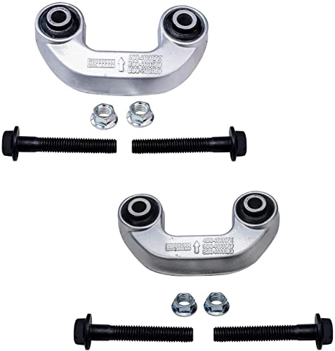 Image of Detroit Axle - Front Upper Rearward Control Arms Tierods Sway Bar End Links Kit Replacement for 2002 2003 2004 Audi A4 Quattro - 8pc Set