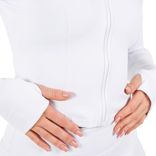 Image of YITTY Active Women's Ultraluxe Full Zip Jacket, Athleisure, 4-Way-Stretch, Thumbholes