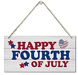 4th of July Wall Decor Sign, Printed Wood Plaque Sign, Happy Fourth of July Sign, Hanging Wood Sign Home Office Decor, American Flag Cut File, 4th of July Door Hanger, America Sign Gift