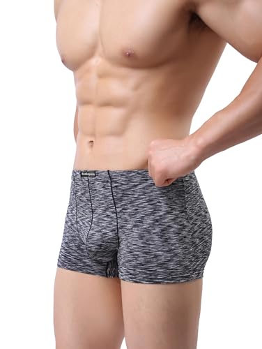 Mens Active Trunks Underwear Polyester Boxer Briefs Short Leg Comfortable4