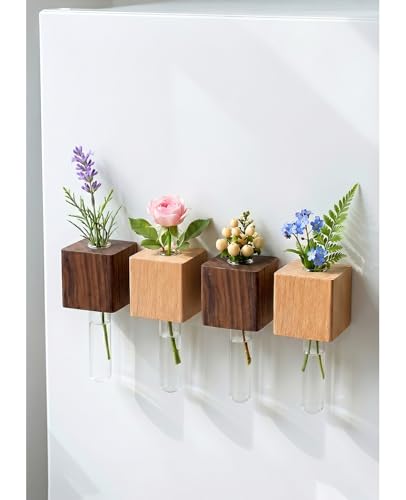 Set de 4 imanes decorativos de jarrones miniatura para refrigerador