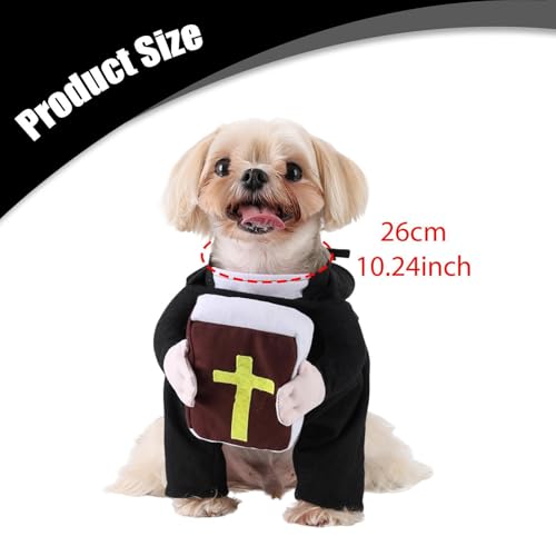 Disfraz de sacerdote para perro o gato XS miniatura 5