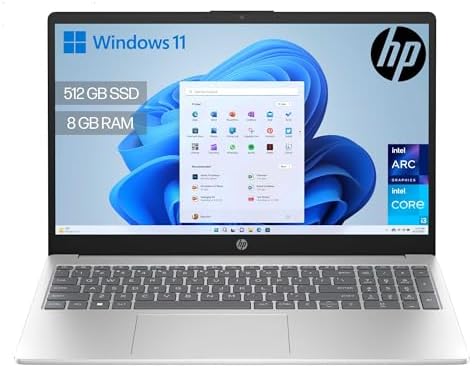 HP 15-fd0375ns - Ordenador portátil de 15.6" FHD (i3-N305, 8GB RA...