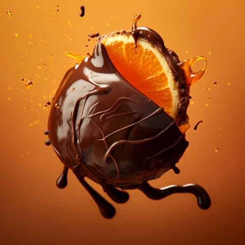 Image of Hotel Chocolat Hot Chocolate Mix - Salted Caramel Clementine Drinking Chocolate with Real Chocolate Flakes, 10 Servings, Gourmet Cocoa