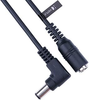 DC Power Extension Cable Right Angle 2.5mm / 5.5mm Male to Female Jack 1m / 3.3ft Connector CCTV Power Cord Adapter Compatible with CCTV Security Camera, IP Camera, DVR Standalone, LED Strip, Monitors
