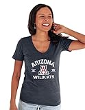 Blue 84 Women's Arizona Wildcats T Shirt Tri-Blend Mascot, Arizona Wildcats Navy, Medium