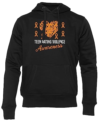 Sweat à capuche noir arc-en-ciel unisexe pour homme et femme en coton